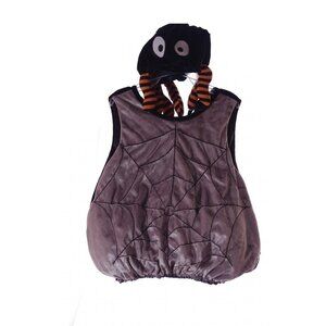 Halloween Plush Spider Costume Baby Infant One Size New Hat, Outfit, Shoe Covers